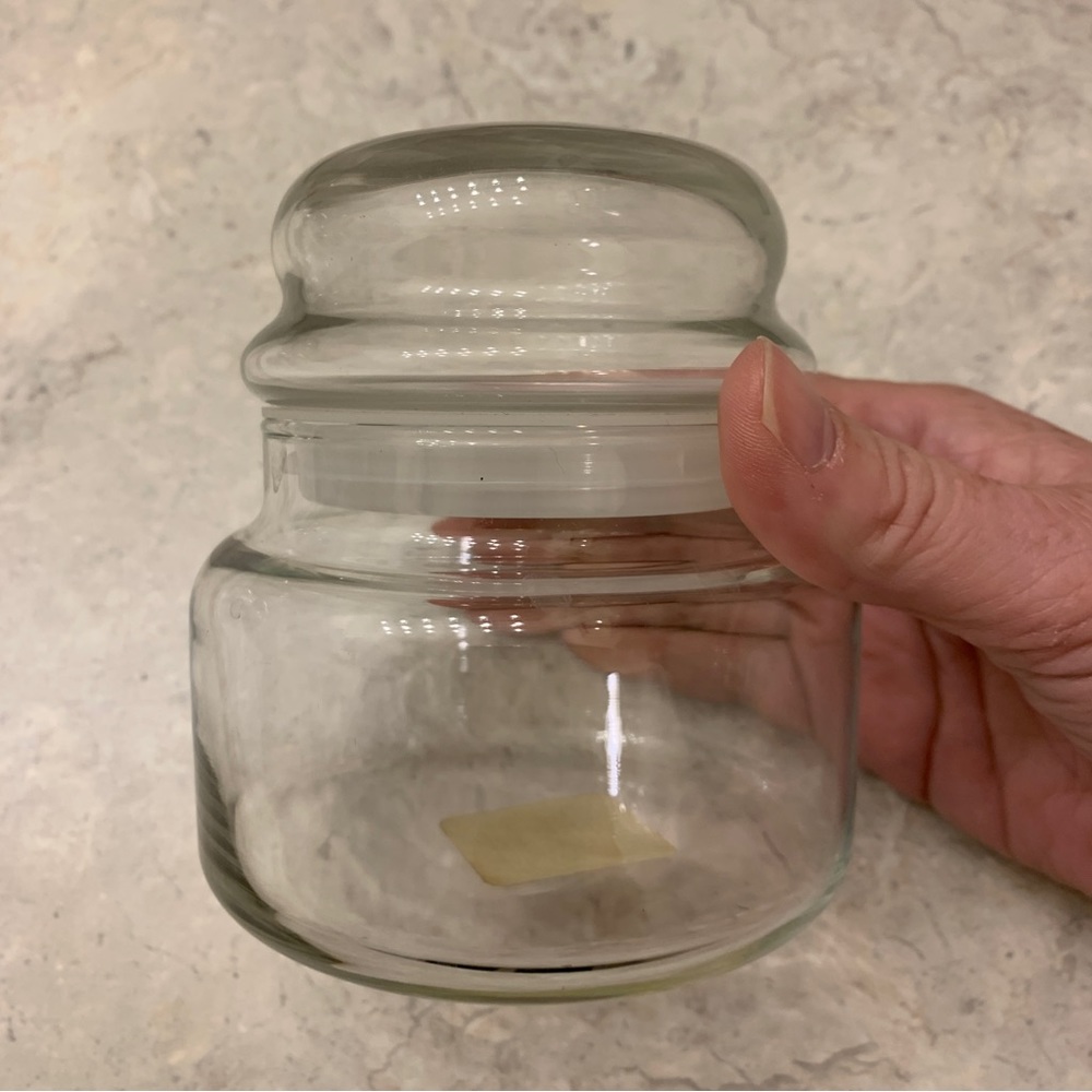 4/$15 One glass jar with lid